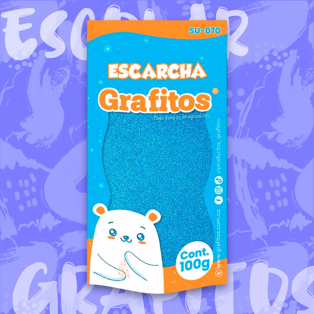 ESCARCHA 100 GR CORRIENTE AZUL CELESTE