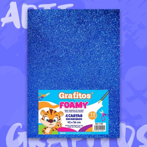 foamy-cuatro-cartas-escarchado-azul-oscuro