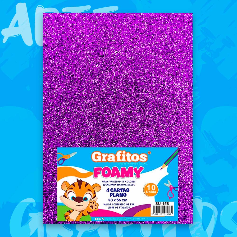 FOMMY CUATRO CARTAS ESCARCHADO MORADO