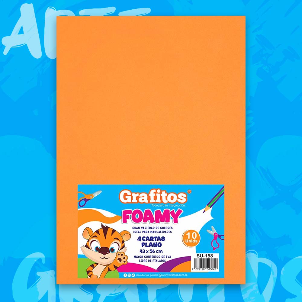 FOMI CUATRO CARTAS NARANJA