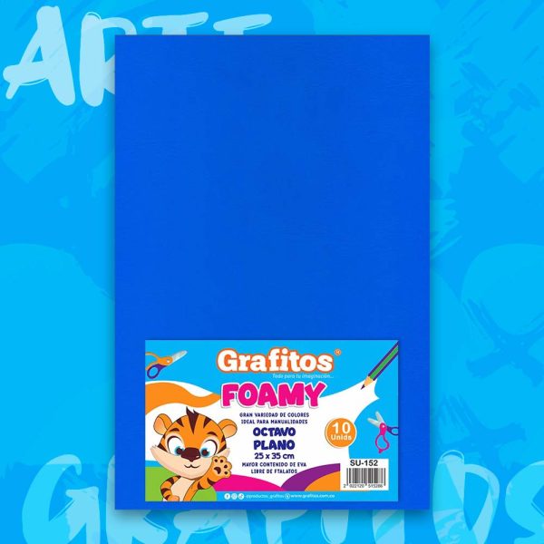 foamy-en-octavo-lizo-azul