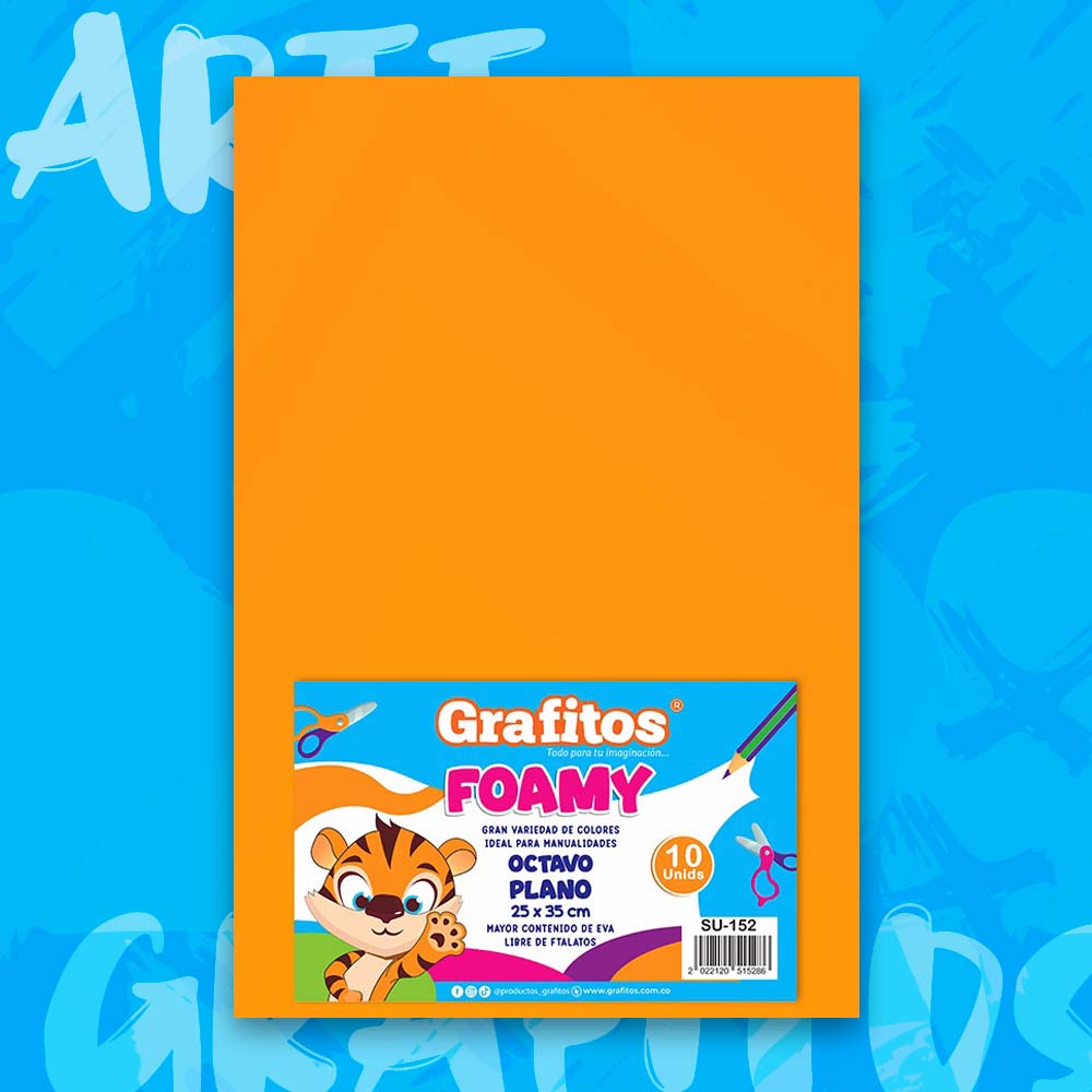 FOMI 1/8 NARANJA PAQUETE x10