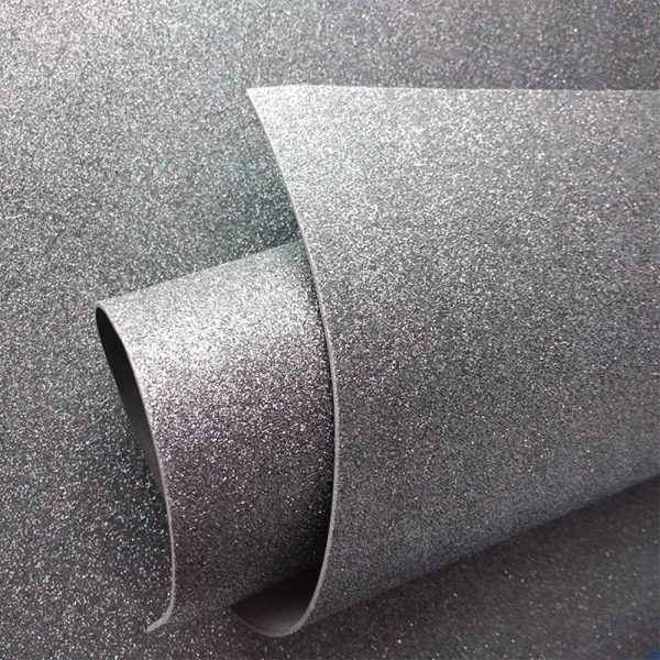 foamy escarchado plateado