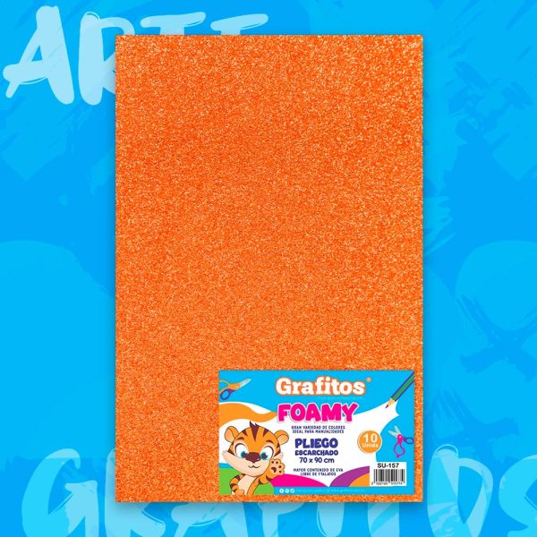 foamy-lamina-naranja-escarchado