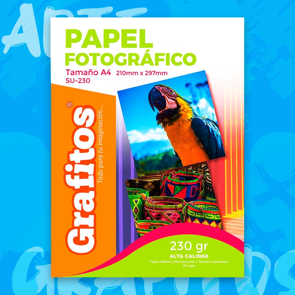 Papel Fotográfico 230gr Grafitos