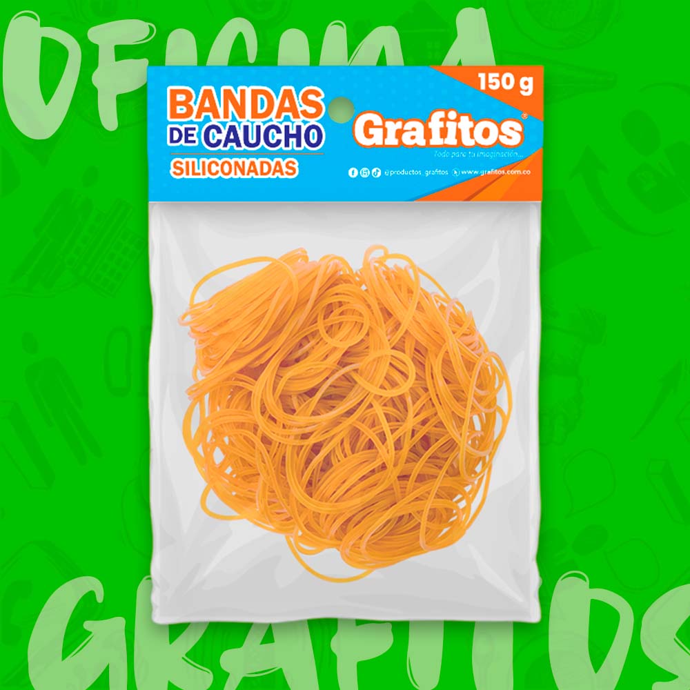 Bandas De Caucho De 150gr Grafitos