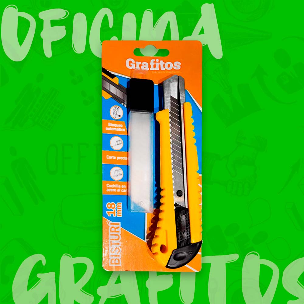 BISTURI GRAFITOS INDUSTRIAL CON REPUESTO