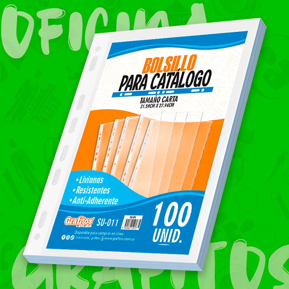 Bolsillo Para Catalogo Grafitos x100