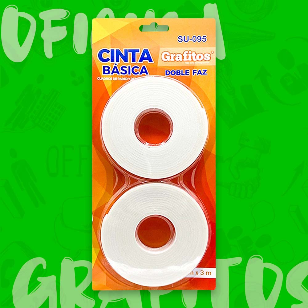 Cinta Doble Faz Basica x2 Grafitos