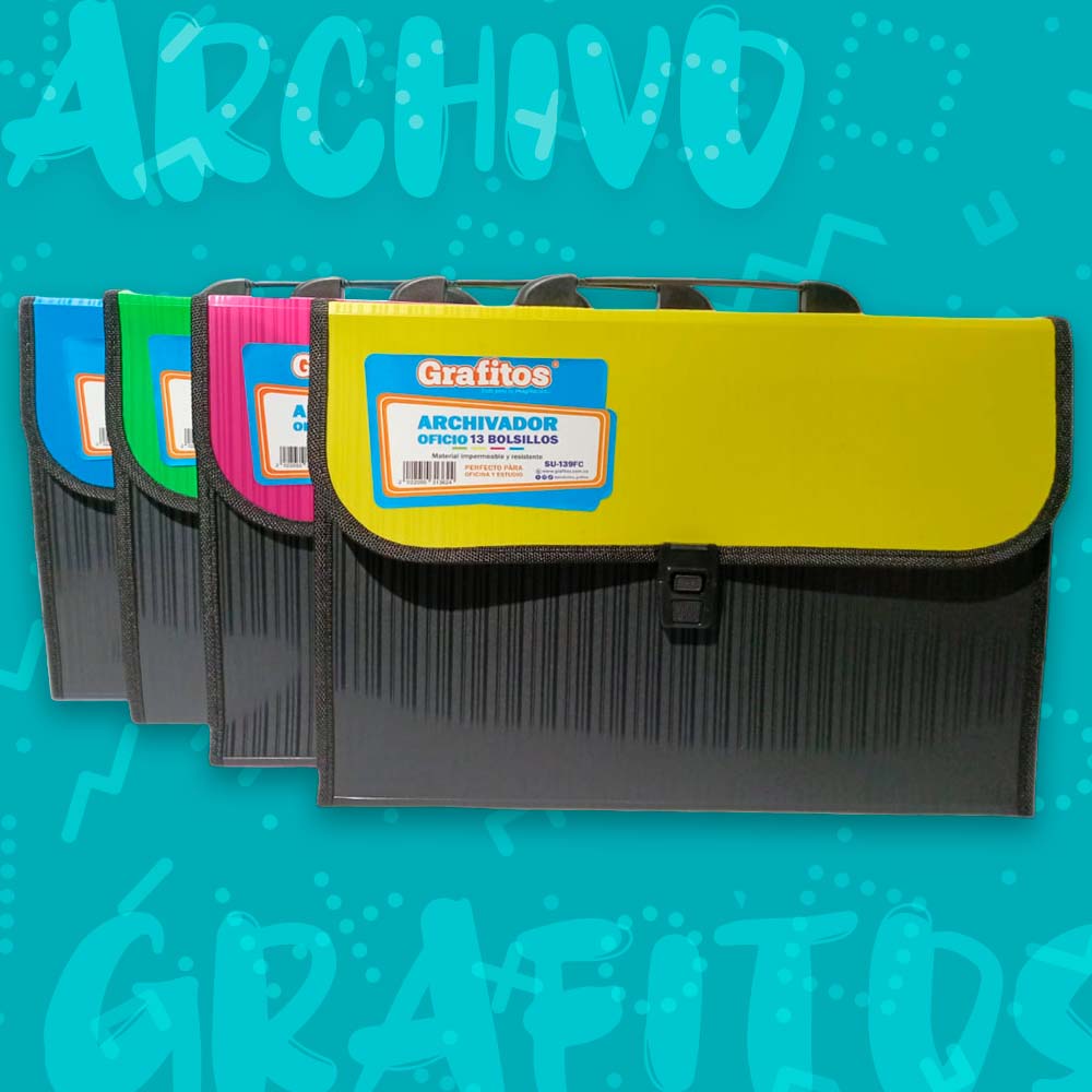 Archivador 13 bolsillos oficio