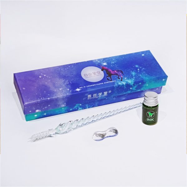 Set de caligrafia pluma de vidrio – a0006 GRAFITOS