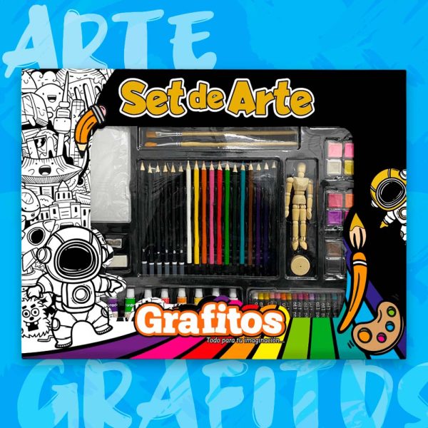 Set De Arte 128 Piezas Con Ergoman