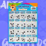 Cartón De Ojos Móviles Grafitos