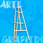 Caballete De Madera Grafitos Pequeño