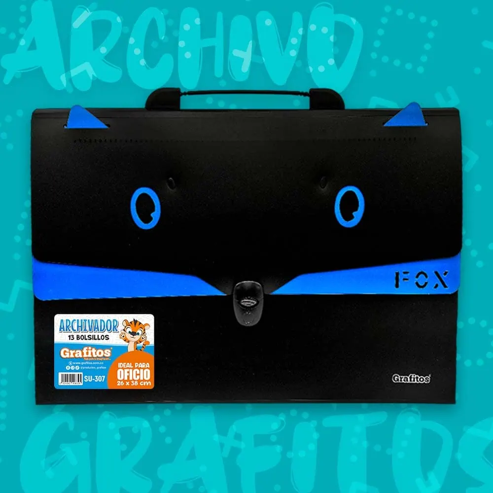 Archivador Fox de 13 Bolsillos Oficio