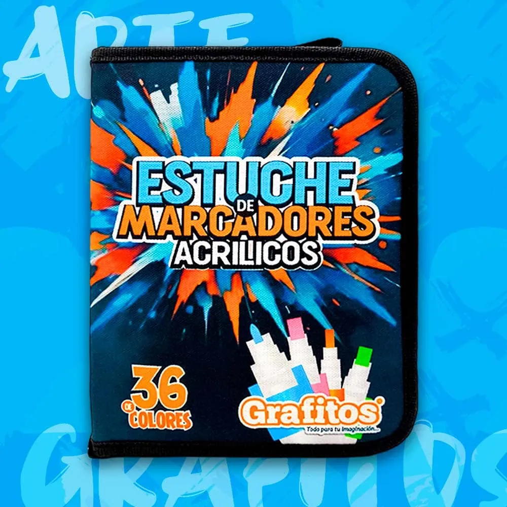 Estuche de Marcadores Acrílicos x36