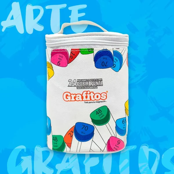 marcadores a base de alcohol doble punta grafitos x24