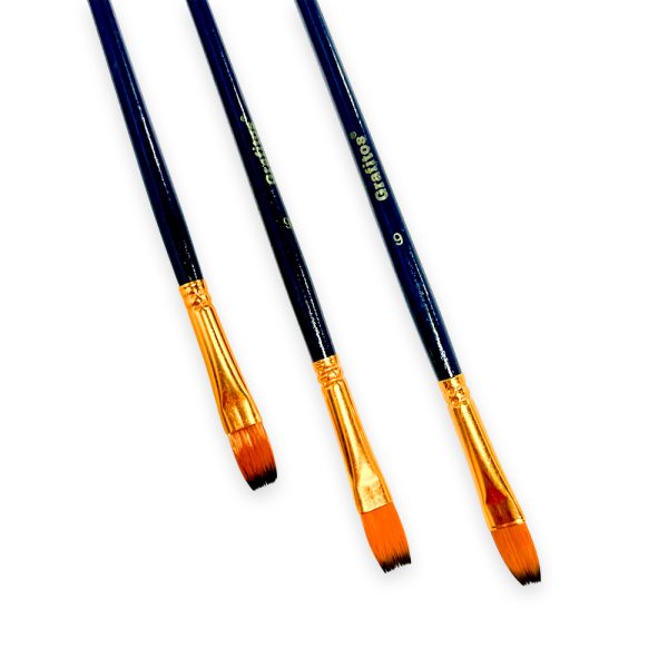 Pinceles Planos Grafitos SU-385-6