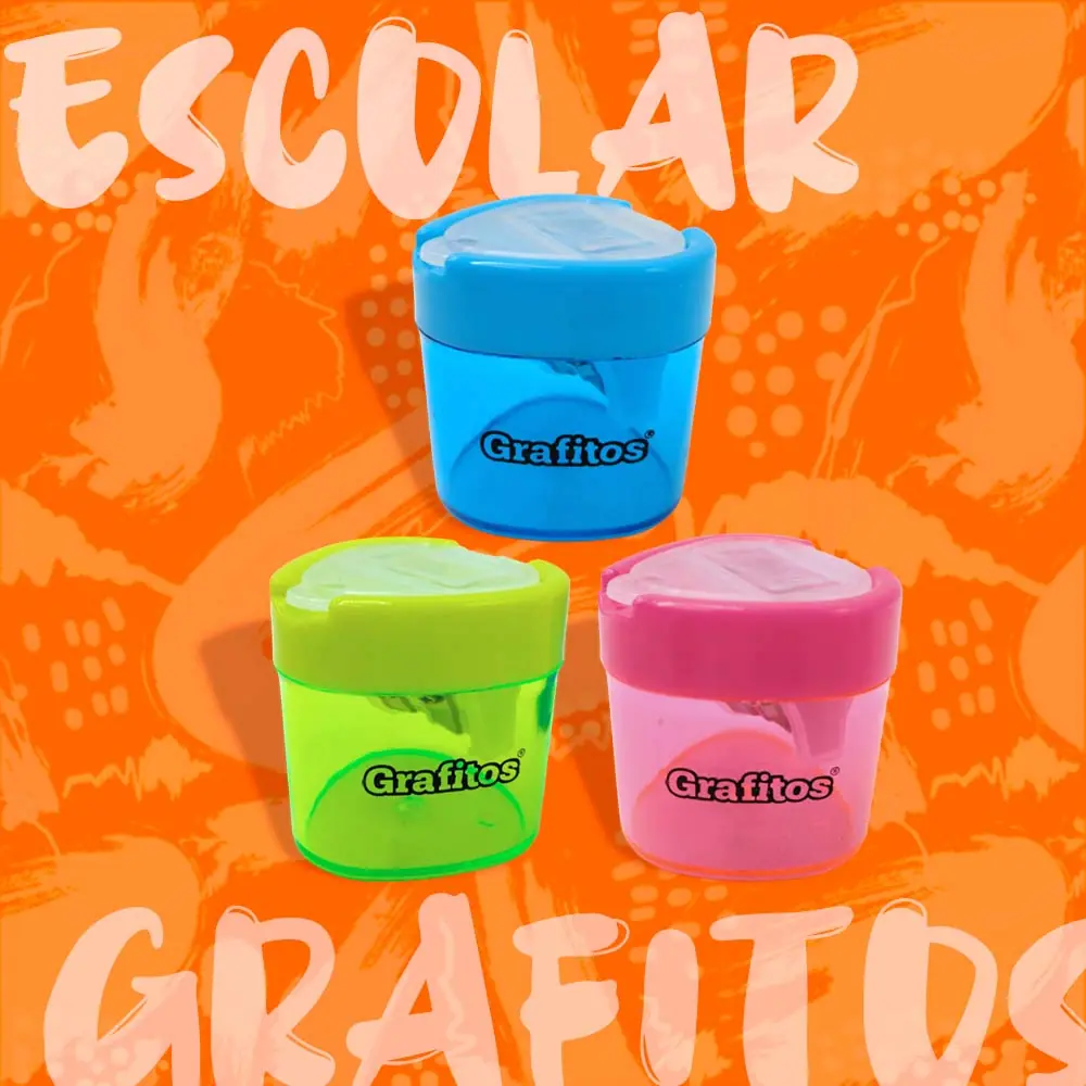 Sacapuntas Doble Cuchilla Grafitos Traslucido