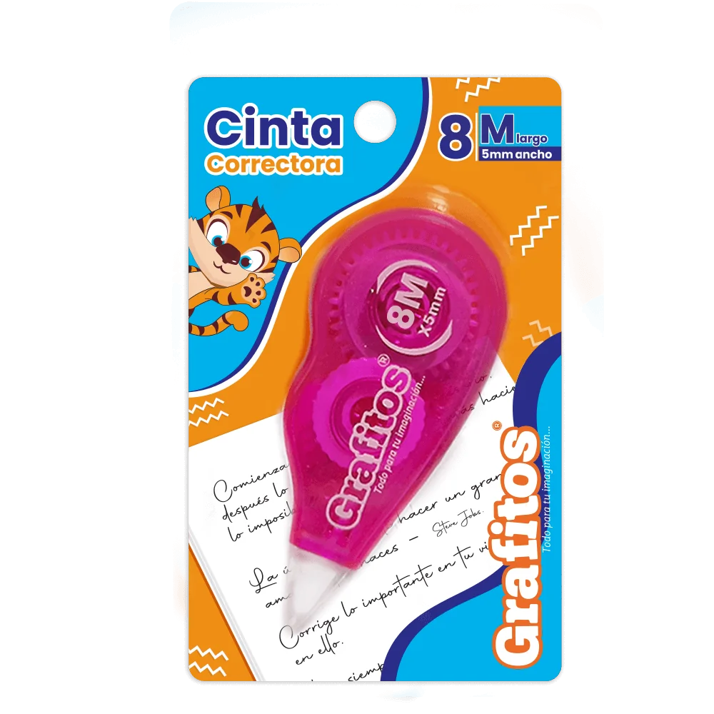 Corrector Cinta Grafitos 8 Metros