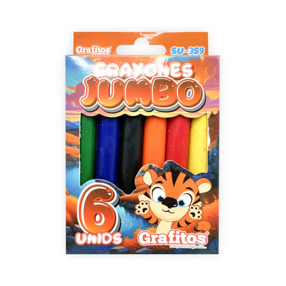 Crayones Jumbo Grafitos x6