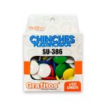 Chinches Plastificados Grafitos x50
