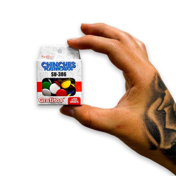 Chinches Plastificados Grafitos x50
