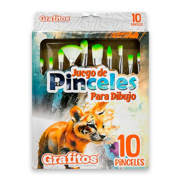 Pinceles Para Dibujo Grafitos x10