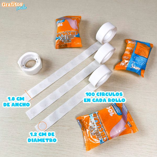 Medidas y Cantidad del rollo de Cinta Doble Faz