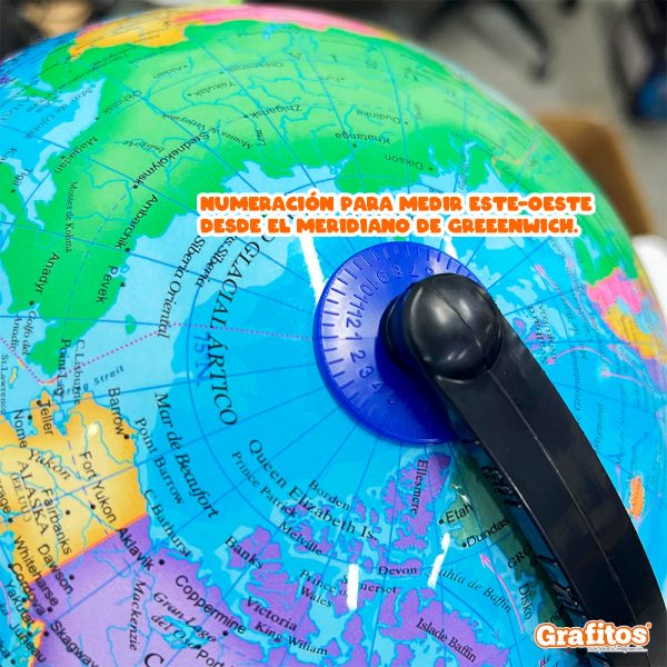 Globo Terráqueo Grande Escolar