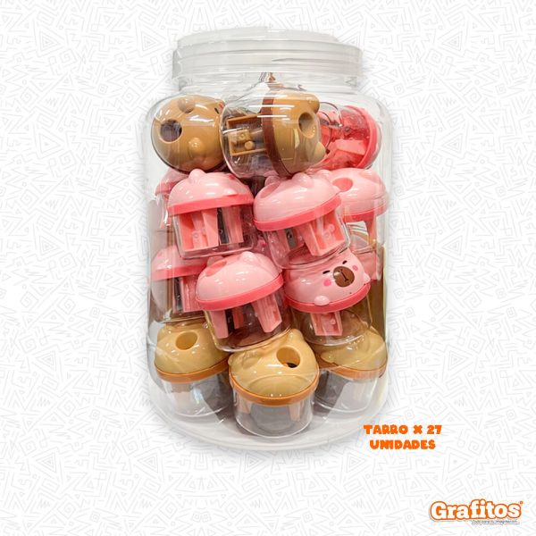 Tarro del Sacapunta Kawaii Capibara