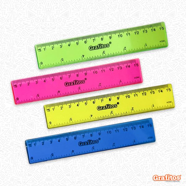 Regla de Colores 15cm SU-407R